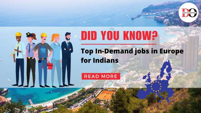 Top In-Demanding Jobs in Europe for Indians - Donivia Overseas Top In-Demanding Jobs in Europe for Indians - Donivia Overseas